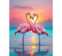 Jigsaw Puzzles for Adults 100 Piece jigsaw puzzles for Adult Educational Game Challenge Toy 100 Pieces Puzzle Challenging Games for The Whole for adults,Flamingo Sunset Landscape puzzle Gifts