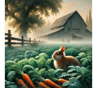 Jigsaw Puzzles for Adults 100 piece Rabbit Carrot, 100 Piece Difficult jigsaw puzzles for adults, Challenging Jigsaws 100 pieces, Puzzle Game for The Whole for Women, Gifts for Men 35x35cm