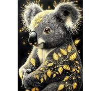 Jigsaw Puzzles for Adults 100 pieces,Golden Leaf Koala puzzles for adults,Classic Educational Games DIY Handwork Puzzle for Home Decor Gift