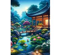 Jigsaw Puzzles for Adults 100 pieces,Japanese Garden Scenery puzzles for adults,Classic Educational Games DIY Handwork Puzzle for Home Decor Gift