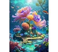 Jigsaw Puzzles for Adults 100 pieces,Underwater Coral Castle puzzles for adults,Classic Educational Games DIY Handwork Puzzle for Home Decor Gift