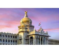 Jigsaw Puzzles For Adults 100 Sunset State House Bangalore India 45,5x35,5CM