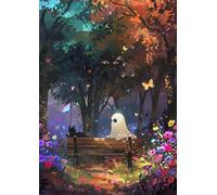 Jigsaw Puzzles for Adults 100, Tree Flower Ghost Puzzles for Adults, Challenging Puzzle Games, Difficult Puzzle 100 Pieces