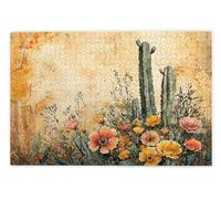 Jigsaw Puzzles for Adults 1000, 1000 Piece Jigsaw Puzzles for Adults, Challenging Wooden Jigsaws Puzzle for The Whole for Women, Puzzle for Home Wall Decor, Gifts for Women/Men, Theme: Cactus, Y-2