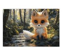 Jigsaw Puzzles for Adults 1000, 1000 Piece Jigsaw Puzzles for Adults, Challenging Wooden Jigsaws Puzzle for The Whole for Women, Puzzle for Home Wall Decor, Gifts for Women/Men, Theme: Fox, L-54