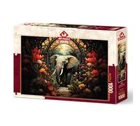 jigsaw puzzles for adults 1000, 1000 piece jigsaw puzzles for adults, jigsaw puzzle, puzzles for adults, puzzles, wasgij puzzles 1000 pieces, Elephant protector of flowers