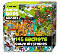 Jigsaw Puzzles for Adults 1000-1000 Piece Jigsaw Puzzles for Adults | Mythories Ancient Gods Norse - Premium Box Packaging and Extra Fun Challenges - Perfect for Relaxation and Gift Giving