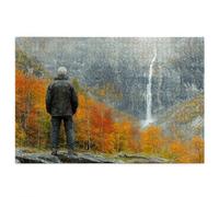 Jigsaw Puzzles for Adults 1000, 1000 Piece Jigsaw Puzzles for Adults, Wooden Puzzle Game for The Whole for Men, Landscape Puzzle for Christmas Decorations, Gifts for Women, Theme: Man Pattern, Q-86