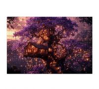 Jigsaw Puzzles for Adults 1000, 1000 Piece Jigsaw Puzzles for Adults, Wooden Puzzle Game for The Whole for Men, Tree Puzzle for Christmas Decorations, Gifts for Women, Theme: Cottage Pattern, E-62