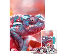 Jigsaw Puzzles for Adults 1000 A Chameleon Blending Cozy Home Brain Game Precise Cut for Seamless Matching Chic Gifts for Home Styling (Size 50x75cm)