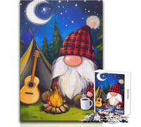 Jigsaw Puzzles for Adults 1000 A Gnome Warm Night Toys Educational Games Wall Decoration Secret Santa Gifts Size 38x26cm