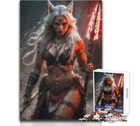 Jigsaw Puzzles for Adults 1000 A Kitsune Barbarians Wrath Toys Educational Games Wall Decoration Secret Santa Gifts Size 38x26cm