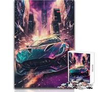 Jigsaw Puzzles for Adults 1000 A Technicolor Dream Car Toys Educational Games Wall Decoration Secret Santa Gifts Size 38x52cm