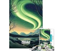 Jigsaw Puzzles for Adults 1000 Abisko National Park Aurora Borealis Challenging To Complete Learning Educational DIY Toys for 14+ Puzzle Game Offered (50x75cm)