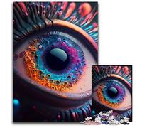 Jigsaw Puzzles for Adults 1000 Abstract Alien Eye Impossible Jigsaw Puzzles for Adults DIY Home Decor Gift Brain Teaser Game 1000 PCS(75x50cm)