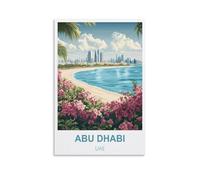 Jigsaw Puzzles for Adults 1000，Abu Dhabi Uae Puzzles for Adults, Challenging Puzzles, Puzzle Game for The Whole for Women,Gifts for Men, 70x50cm