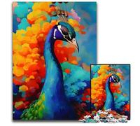Jigsaw Puzzles for Adults 1000 Acrylic PeacockChallenging Puzzles Erfect for Home Decor Birthdays Holidays And Gifts 1000 PCS(75x50cm)