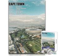 Jigsaw Puzzles for Adults 1000 Aerial View of Cape Town Stadium Toys Educational Games Wall Decoration Secret Santa Gifts Size 50x75cm