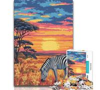 Jigsaw Puzzles for Adults 1000 African Zebra 1000 Pieces for Teenagers,Stress Reliever Difficult Challenge Unique Home Decor And Gifts (size 38x26cm)