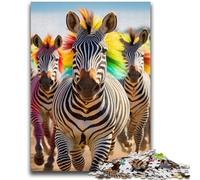 Jigsaw Puzzles for Adults 1000 African Zebra Puzzles for Teenagers,Challenging Game Toys Wall Decoration Unique Birthday And Xmas Gifts (26x38cm)