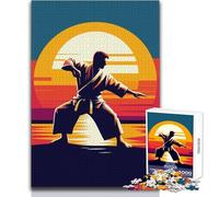 Jigsaw Puzzles for Adults 1000 Aikido Sunset Wpap Toys Educational Games Wall Decoration Secret Santa Gifts Size 38x26cm