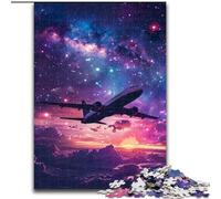 Jigsaw Puzzles for Adults 1000 Aircraft in The Clouds Difficult Puzzles for Adults size 38x26cm Home Decor Brain Teaser Game for Teenagers & Family Interaction