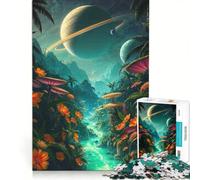 Jigsaw Puzzles for Adults 1000 Alien Jungle River Dreamscape, Fun Games, Decompressing Intellectual, Improving Love between Couples 50x75cm