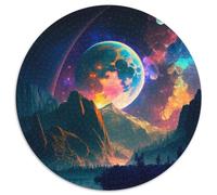 Jigsaw Puzzles for Adults 1000 Alien Planet 1000 Pieces Round Puzzles for Adults Brain Challenge, for Teenagers & Home Decor 1000pcs (67.5x67.5cm)