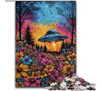 Jigsaw Puzzles for Adults 1000 Alien UFO Puzzle Perfect for Family Fun on Christmas, Thanksgiving, Birthdays & Easter (size 26x38cm)
