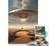 Jigsaw Puzzles for Adults 1000 Alone on The Arid Plain, Fun Games, Decompressing Intellectual, Improving Love between Couples 50x75cm