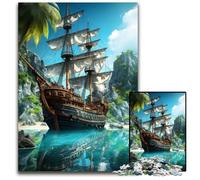 Jigsaw Puzzles for Adults 1000 Ancient Ship Jigsaw Puzzles for Adults Intricate Design for Teenagers DIY Decor And BrainBoosting Fun 1000 PCS(38x26cm)