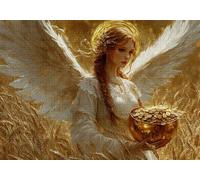Jigsaw Puzzles for Adults 1000 Angel Impossible Jigsaw for Adults Educational Games Goddess Puzzle 1000 Pieces Suitable Beginners and Girl Aged 14 up Also Women and Men Beautiful Gifts 75x50cm C-954