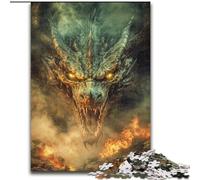 Jigsaw Puzzles for Adults 1000 Angry Dragon Puzzle Perfect for Family Fun on Christmas, Thanksgiving, Birthdays & Easter (size 26x38cm)