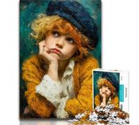 Jigsaw Puzzles for Adults 1000 Angry Little Boy, Stress Relief Toys,is Ideal As Gifts for The Whole Family Suitable for And 14 38x26cm