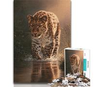 Jigsaw Puzzles for Adults 1000 Animal Cheetah Adult Jigsaw,learning Educational Is Ideal As A Gift for The Whole Family 26x38cm