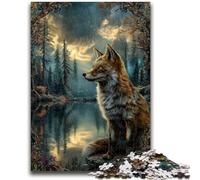 Jigsaw Puzzles for Adults 1000 Animal Fox Art Puzzles for Adults,for Educational Game Challenge Toy Birthday Present, Gifts, Wall Art (50x75cm)