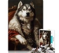 Jigsaw Puzzles for Adults 1000 Animal Husky Puzzles for Teenagers,Challenging Game Toys Wall Decoration Unique Birthday And Xmas Gifts 38x26cm
