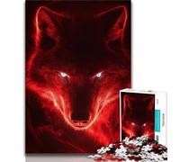 Jigsaw Puzzles for Adults 1000 Animal Magic Wolf Puzzles for Teenagers,Challenging Game Toys Wall Decoration Unique Birthday And Xmas Gifts 75x50cm