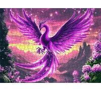 Jigsaw Puzzles for Adults 1000 Animal Phoenix Puzzle High Definition Wooden Puzzle with Gifts Box Relaxing Home Activity Wall Decor Large Educational Puzzles Challenging Games for Adults s7h-168