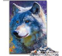 Jigsaw Puzzles for Adults 1000 Animal Wolf Art, Family Entertainment Toys Is Ideal As Gifts for The Whole Family for 14+ (Size 26x38cm)