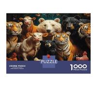 Jigsaw Puzzles for Adults 1000 - Animal World Various Animals, Impossible Puzzle Educational Games Challenging, Beautiful Decoration, for Adults & Age 14 Years Up 52x38cm/1000pcs