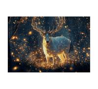 Jigsaw Puzzles for Adults 1000, Animales Jigsaws 1000 Pieces for Adults, Impossible Wooden Deer Jigsaw Puzzle for The Whole, Classic Challenging Puzzle Game for Decompression, Gifts for Women -1991