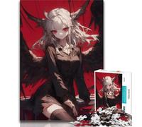 Jigsaw Puzzles for Adults 1000 Anime Demon Girl Teenager Puzzles,Challenging Game for Is Ideal As A Gift for The Whole Family 38x26cm