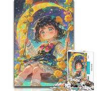Jigsaw Puzzles for Adults 1000 Anime Girl Adult Jigsaw,learning Educational Is Ideal As A Gift for The Whole Family 26x38cm