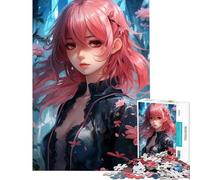 Jigsaw Puzzles for Adults 1000 Anime Girl No Challenging To Complete Precision Cutting Family Game for Ages 14 And over (38x52cm)