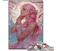 Jigsaw Puzzles for Adults 1000 Anime Sakura Girl, for Ages 14 And over Each Piece Is Unique - Fun And Challenging Game for The Whole Family Good Gift (Size 26x38cm)