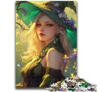 Jigsaw Puzzles for Adults 1000 Anime Witch Puzzles for Teenagers,Challenging Game for The Whole for Women, Gifts for Men (26x38cm)