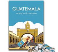 Jigsaw Puzzles for Adults 1000 Antigua Guatemala Poster Puzzles,Challenging Game Gifts for Is Ideal As A Gift for The Whole Family (26x38cm)
