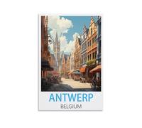 Jigsaw Puzzles for Adults 1000 Antwerp Belgium Jigsaw Puzzles for Challenging Family Activity Games DIY Puzzle for Home Decor 26x38CM