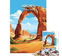 Jigsaw Puzzles for Adults 1000 Arches National Park Relaxing Games Brain Intelligence Challenge Addictive Toys Great Gifts Family Activities (Size 50x75cm)